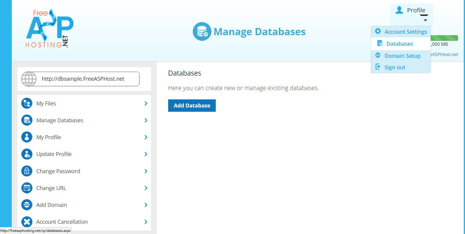 Free Database Hosting